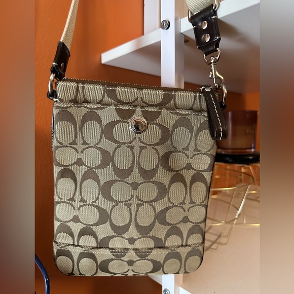 COACH Monogram Canvas Crossbody Bag - Picture 8 of 13